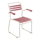 Schaffner Säntis Fauteuil Repas luge Lattes – Bordeaux 38 / Sable Pastel 15