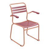 Schaffner Säntis Fauteuil Repas luge Lattes – Bordeaux 38 / Terracotta 84