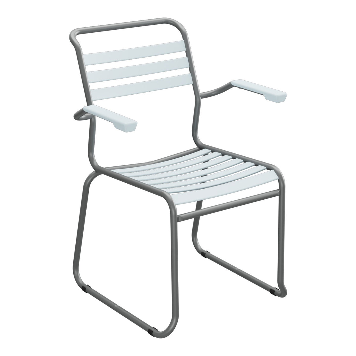 Schaffner Säntis Fauteuil Repas luge Lattes – Bleu Pastel 51 / Graphite 73
