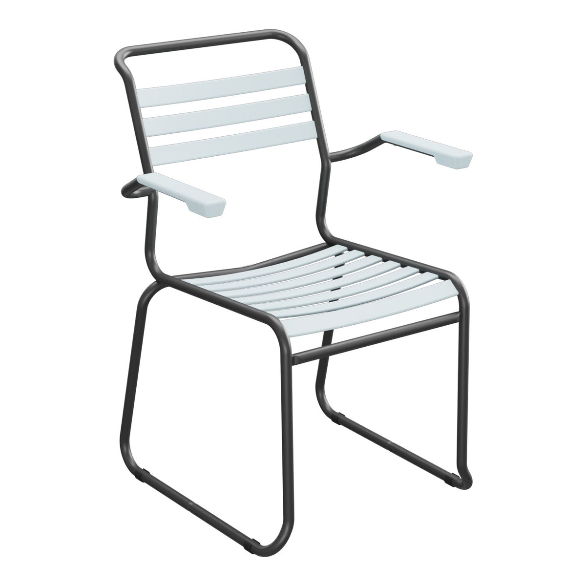 Schaffner Säntis Fauteuil Repas luge Lattes – Bleu Pastel 51 / Anthracite 77