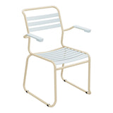 Schaffner Säntis Fauteuil Repas luge Lattes – Bleu Pastel 51 / Marron Pastel 83