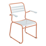 Schaffner Säntis Fauteuil Repas luge Lattes – Bleu Pastel 51 / Terracotta 84