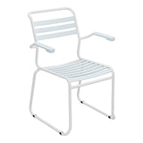 Schaffner Säntis Fauteuil Repas luge Lattes – Bleu Pastel 51 / Blanc 90