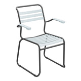 Schaffner Säntis Fauteuil Repas luge Lattes – Bleu Pastel 51 / Noir 91