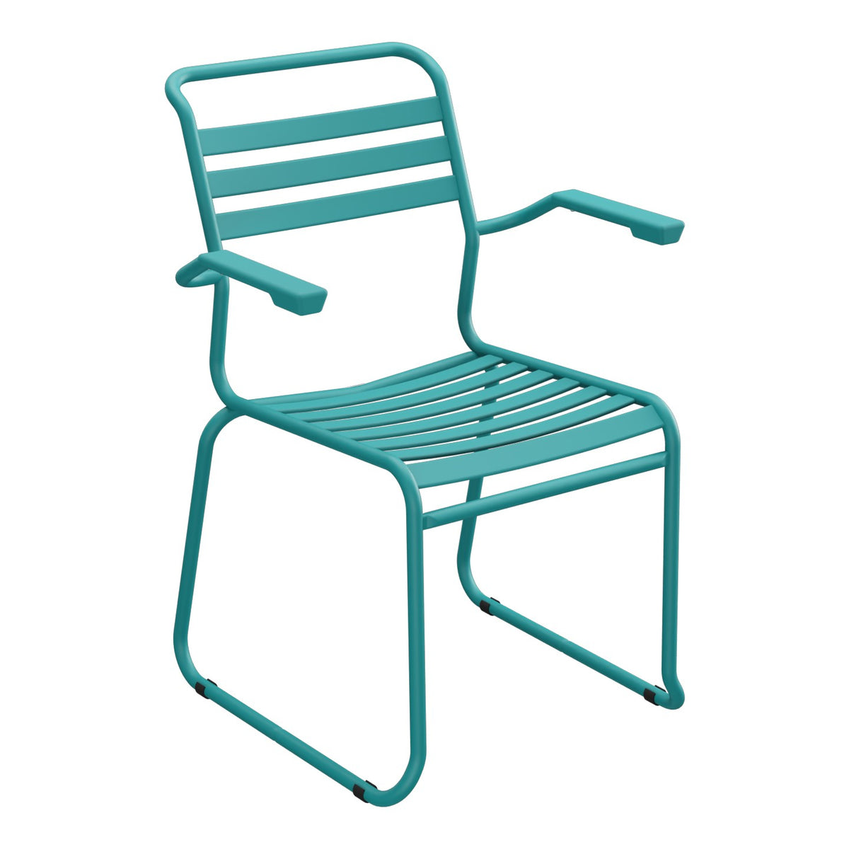 Schaffner Säntis Fauteuil Repas luge Lattes – Bleu Kali 56 / Bleu Kali 56