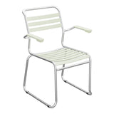 Schaffner Säntis Fauteuil Repas luge Lattes – Vert Pastel 64 / Galvanisé à chaud 02