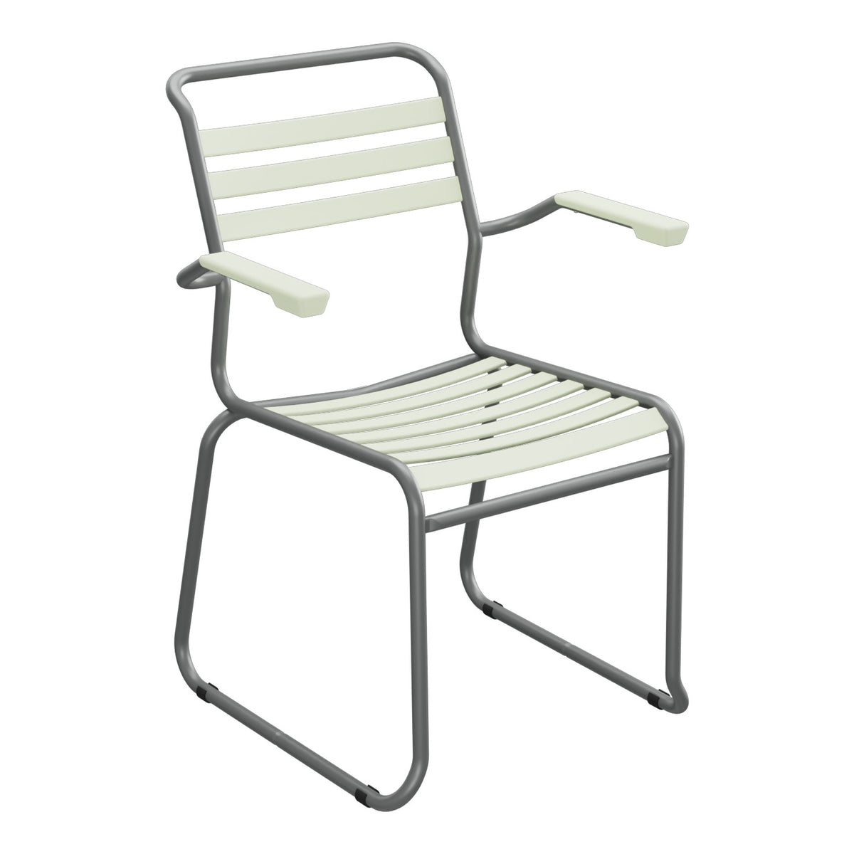Schaffner Säntis Fauteuil Repas luge Lattes – Vert Pastel 64 / Graphite 73
