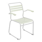 Schaffner Säntis Fauteuil Repas luge Lattes – Vert Pastel 64 / Gris Argent 78