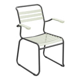Schaffner Säntis Fauteuil Repas luge Lattes – Vert Pastel 64 / Noir 91