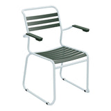 Schaffner Säntis Fauteuil Repas luge Lattes – Vert Sapin 66 / Bleu Pastel 51