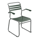Schaffner Säntis Fauteuil Repas luge Lattes – Vert Sapin 66 / Graphite 73