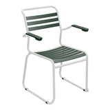 Schaffner Säntis Fauteuil Repas luge Lattes – Vert Sapin 66 / Gris Argent 78