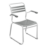 Schaffner Säntis Fauteuil Repas luge Lattes – Graphite 73 / Galvanisé à chaud 02