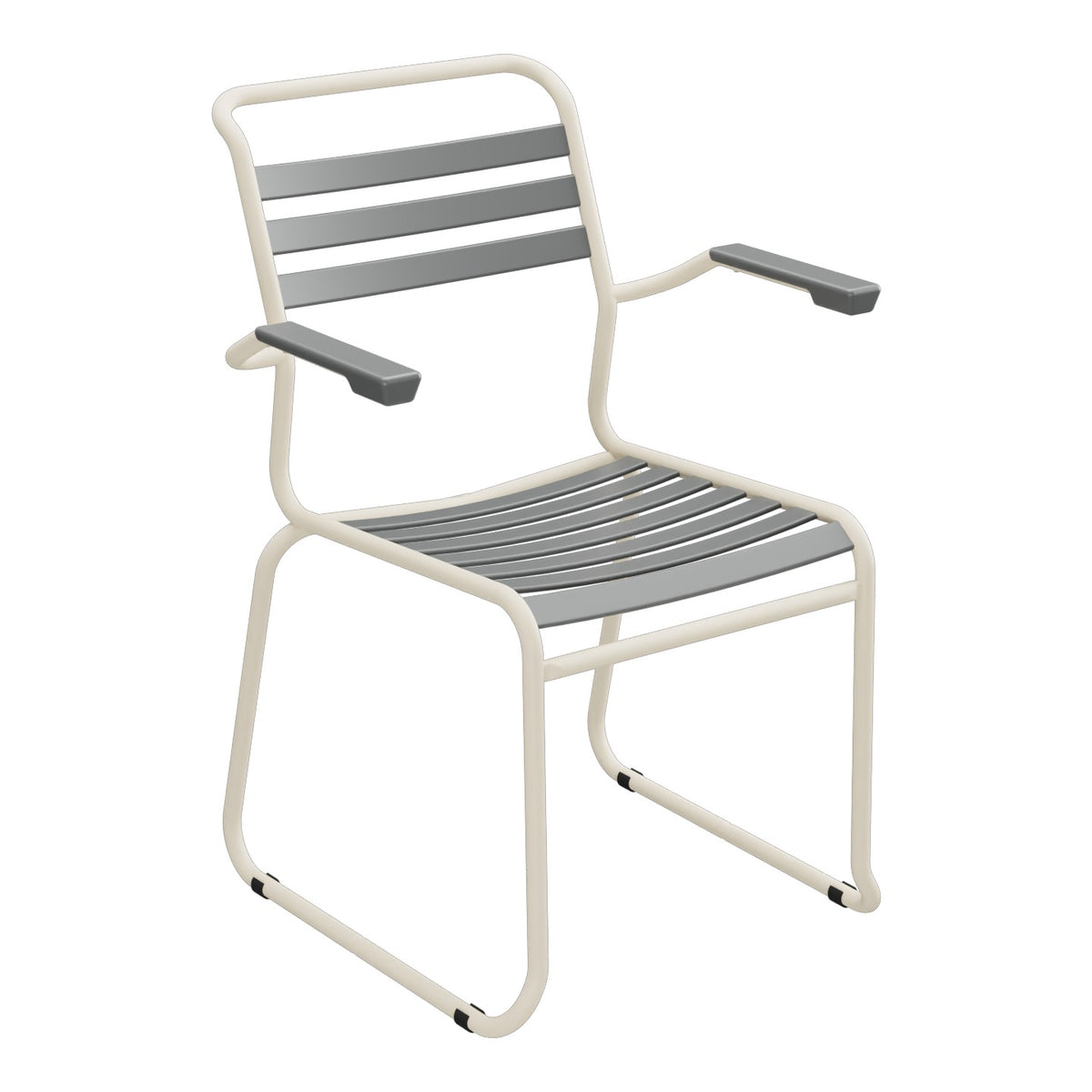 Schaffner Säntis Fauteuil Repas luge Lattes – Graphite 73 / Sable Pastel 15