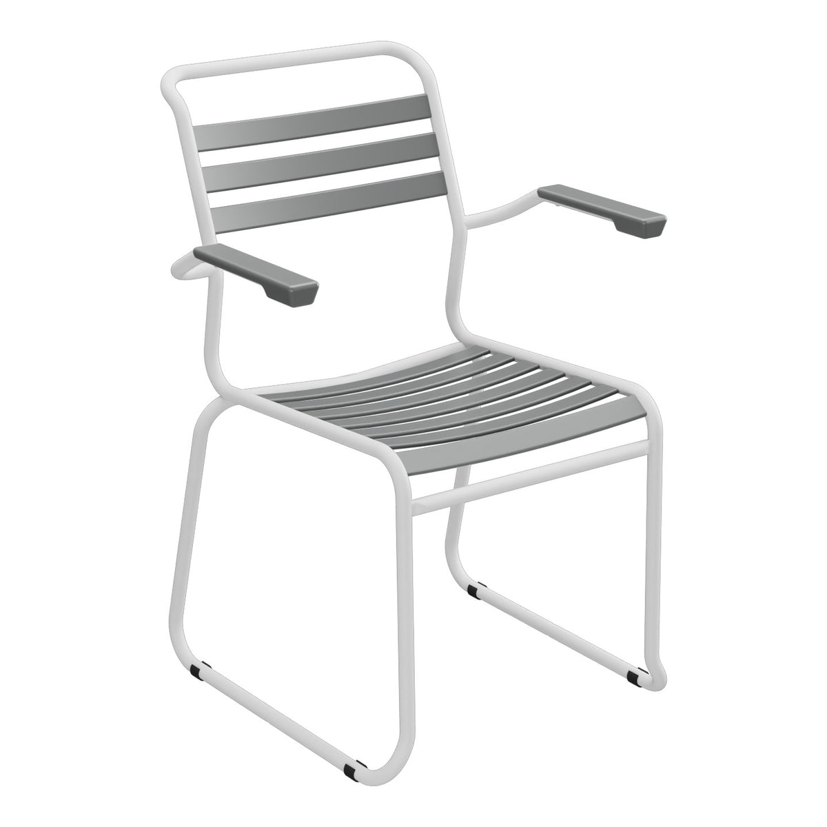Schaffner Säntis Fauteuil Repas luge Lattes – Graphite 73 / Gris Argent 78