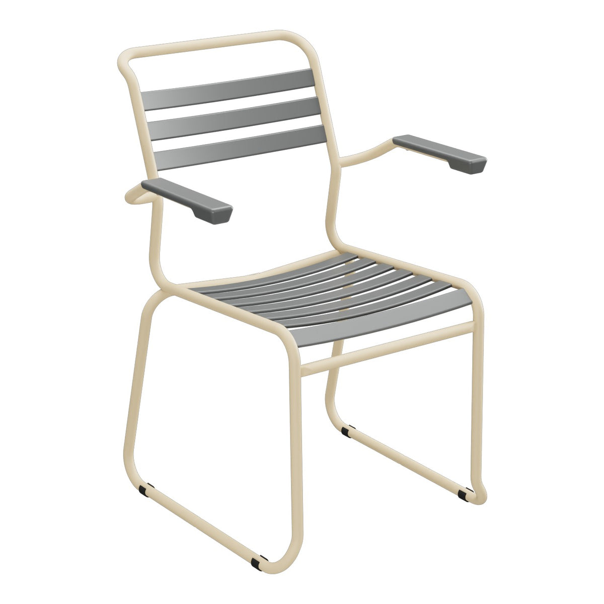 Schaffner Säntis Fauteuil Repas luge Lattes – Graphite 73 / Marron Pastel 83
