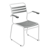 Schaffner Säntis Fauteuil Repas luge Lattes – Graphite 73 / Blanc 90
