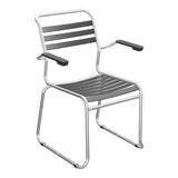 Schaffner Säntis Fauteuil Repas luge Lattes – Anthracite 77 / Galvanisé à chaud 02
