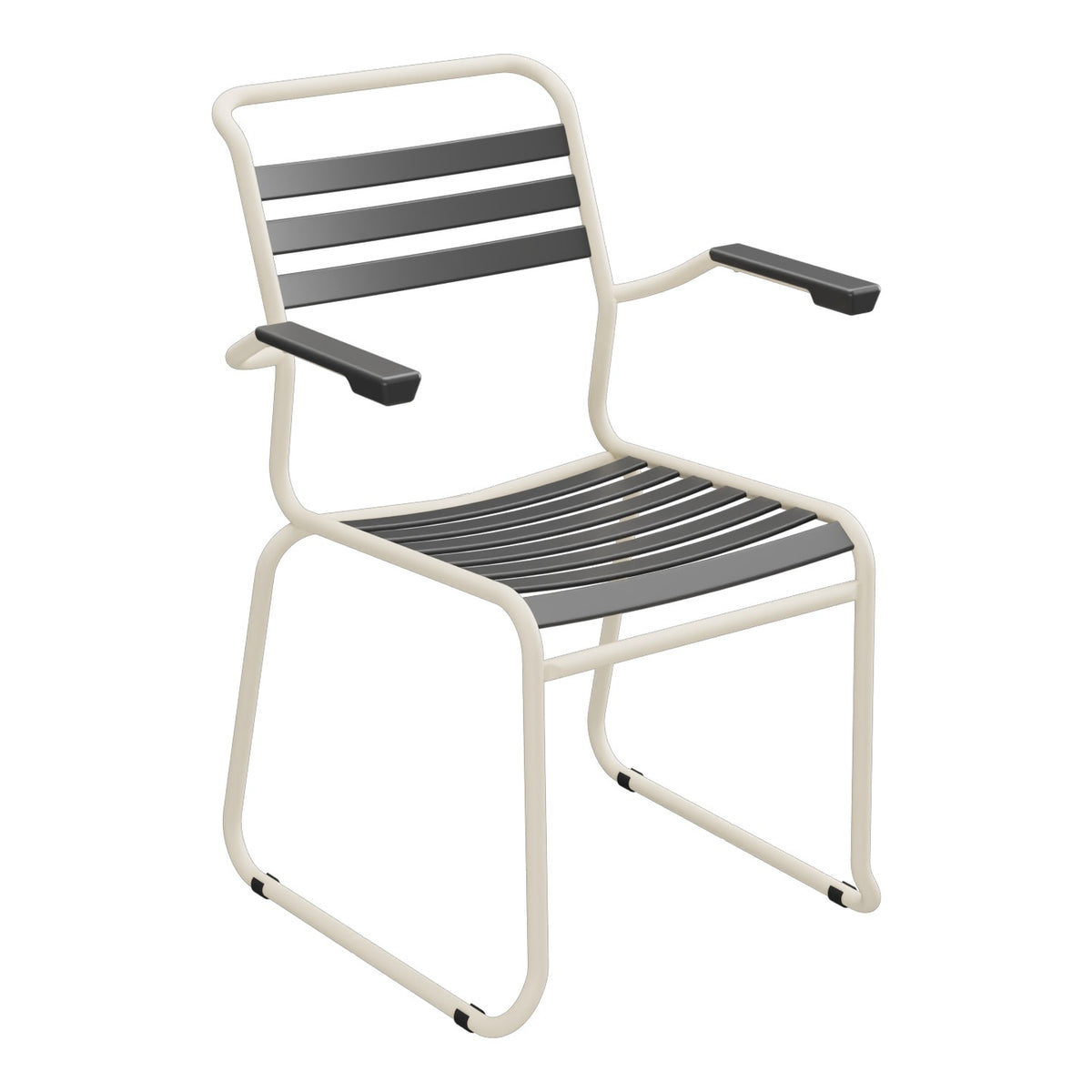 Schaffner Säntis Fauteuil Repas luge Lattes – Anthracite 77 / Sable Pastel 15