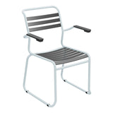 Schaffner Säntis Fauteuil Repas luge Lattes – Anthracite 77 / Bleu Pastel 51