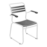 Schaffner Säntis Fauteuil Repas luge Lattes – Anthracite 77 / Blanc 90