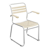 Schaffner Säntis Fauteuil Repas luge Lattes – Marron Pastel 83 / Galvanisé à chaud 02