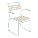 Schaffner Säntis Fauteuil Repas luge Lattes – Marron Pastel 83 / Bleu Pastel 51