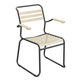 Schaffner Säntis Fauteuil Repas luge Lattes – Marron Pastel 83 / Anthracite 77