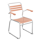 Schaffner Säntis Fauteuil Repas luge Lattes – Terracotta 84 / Galvanisé à chaud 02