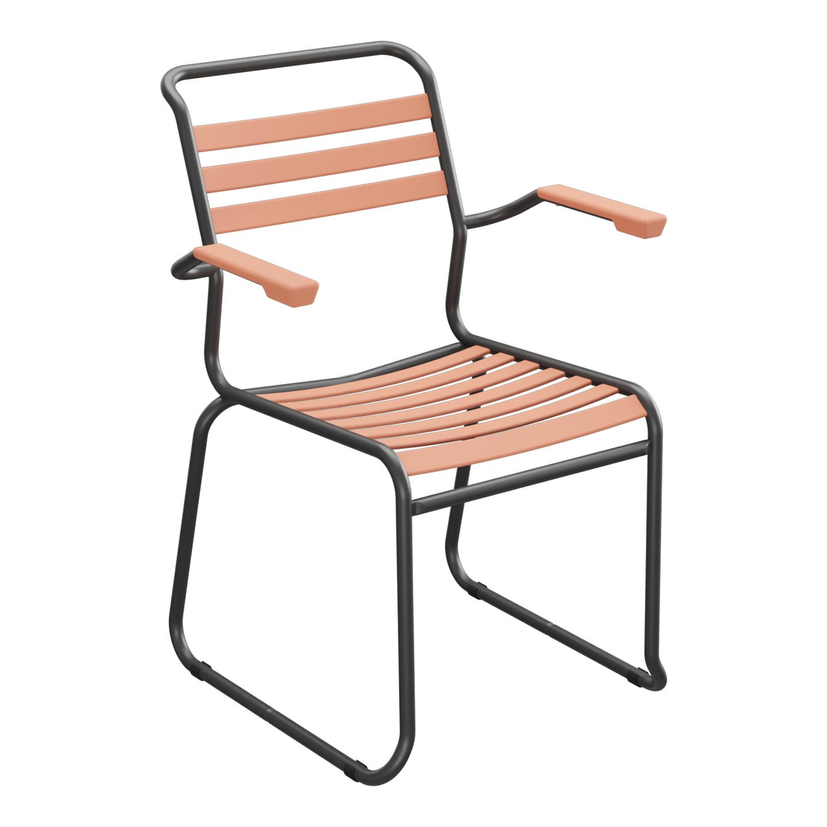 Schaffner Säntis Fauteuil Repas luge Lattes – Terracotta 84 / Anthracite 77