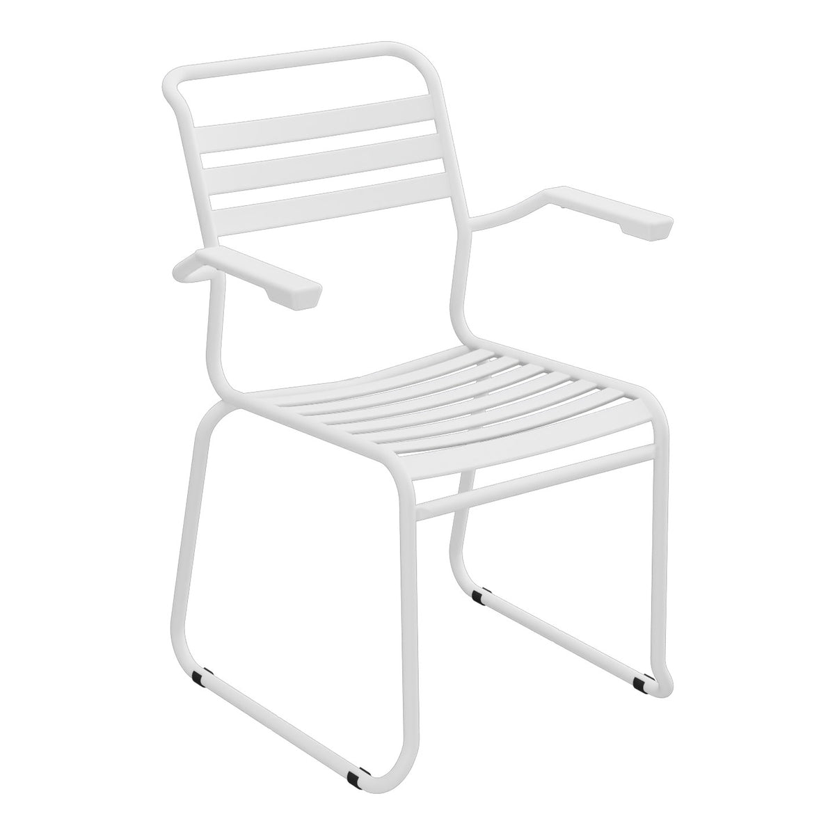 Schaffner Säntis Fauteuil Repas luge Lattes – Blanc 90 / Blanc 90