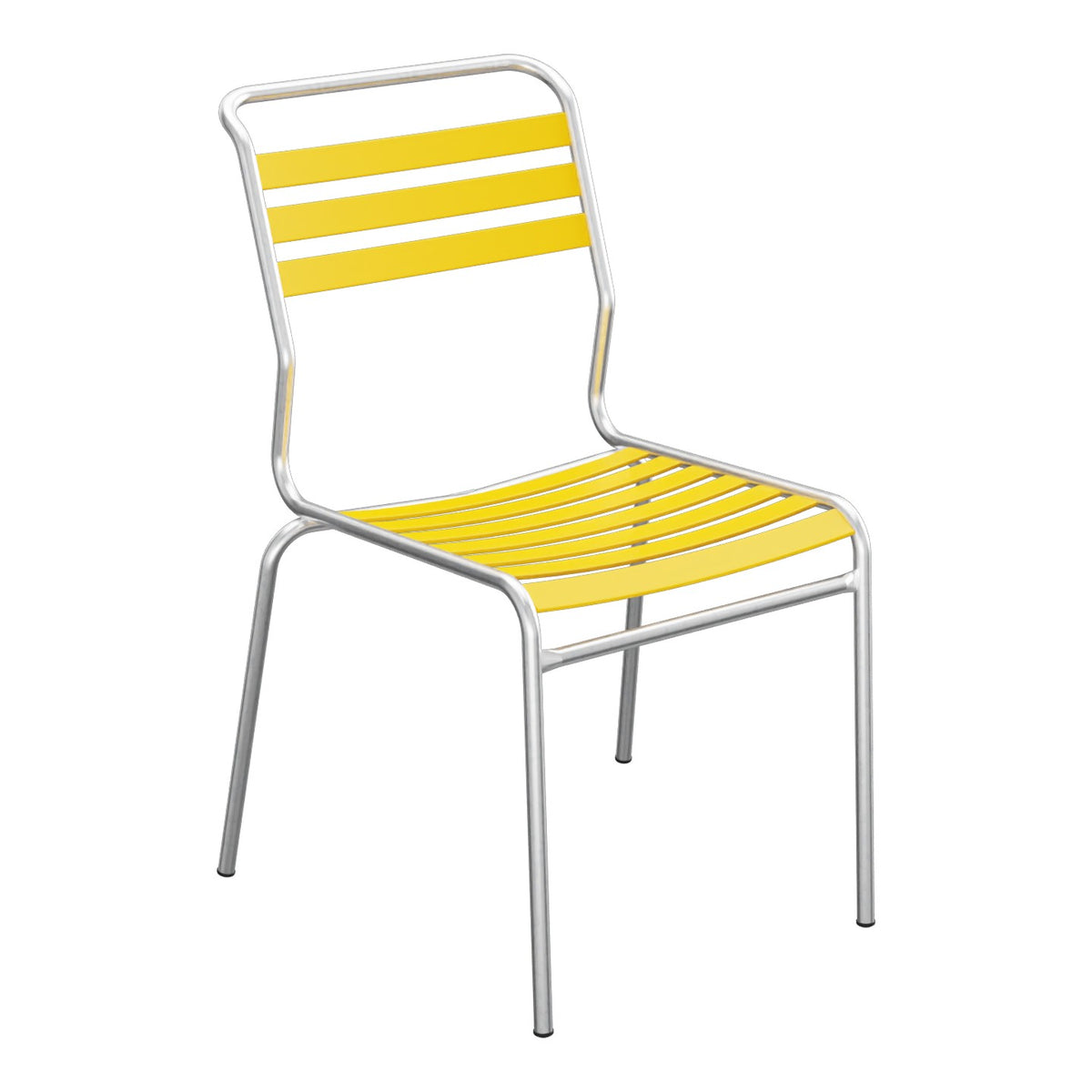 Schaffner Säntis Chaise à lattes – Jaune 11 / Galvanisé à chaud 02