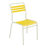 Schaffner Säntis Chaise à lattes – Jaune 11 / Vert Pastel 64