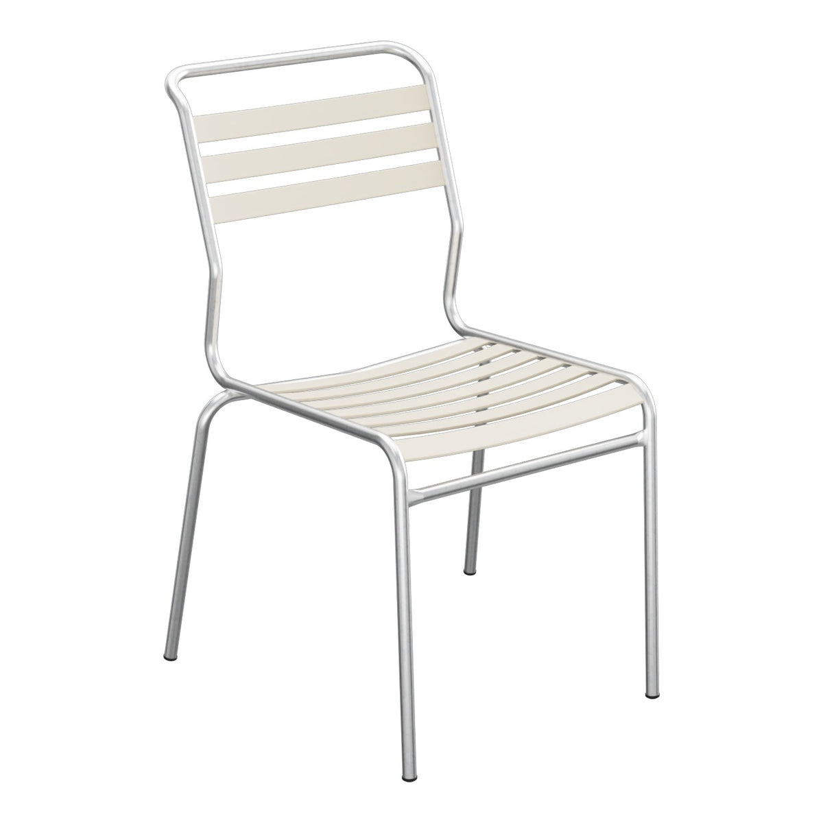 Schaffner Säntis Chaise à lattes – Sable Pastel 15 / Galvanisé à chaud 02