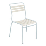 Schaffner Säntis Chaise à lattes – Sable Pastel 15 / Bleu Pastel 51