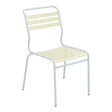 Schaffner Säntis Chaise à lattes – Jaune Buis 18 / Bleu Pastel 51