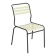 Schaffner Säntis Chaise à lattes – Jaune Buis 18 / Anthracite 77