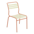 Schaffner Säntis Chaise à lattes – Jaune Buis 18 / Terracotta 84