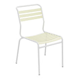 Schaffner Säntis Chaise à lattes – Jaune Buis 18 / Blanc 90