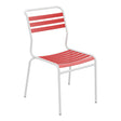 Schaffner Säntis Chaise à lattes – Rouge 30 / Blanc 90