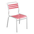 Schaffner Säntis Chaise à lattes – Rouge Érable 33 / Galvanisé à chaud 02
