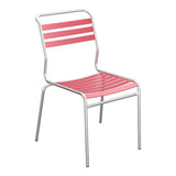 Schaffner Säntis Chaise à lattes – Rouge Érable 33 / Galvanisé à chaud 02