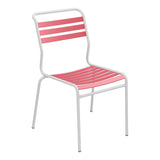 Schaffner Säntis Chaise à lattes – Rouge Érable 33 / Gris Argent 78