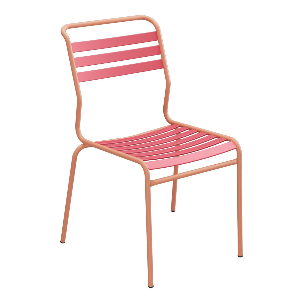 Schaffner Säntis Chaise à lattes – Rouge Érable 33 / Terracotta 84