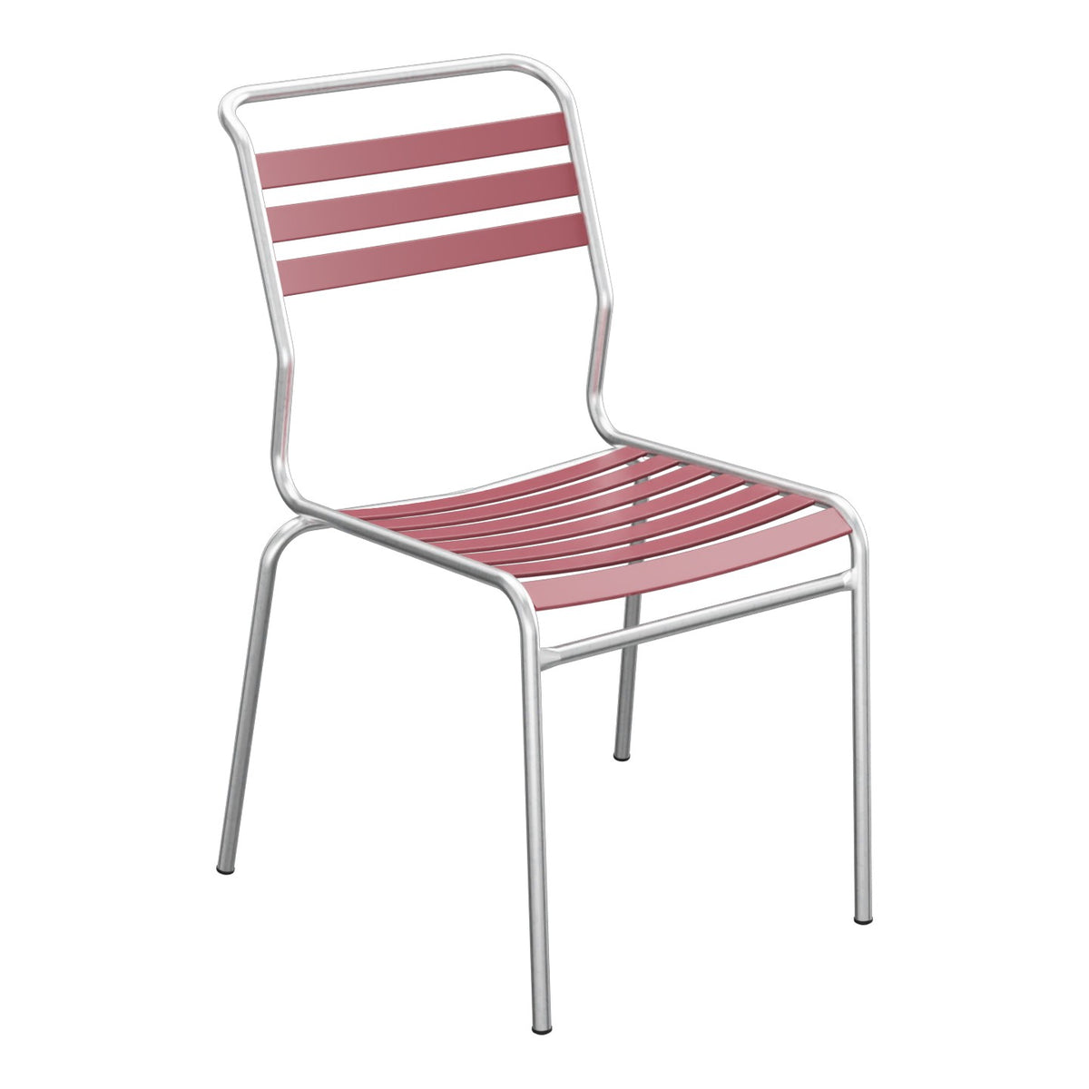 Schaffner Säntis Chaise à lattes – Bordeaux 38 / Galvanisé à chaud 02
