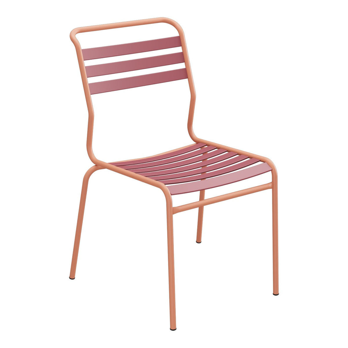 Schaffner Säntis Chaise à lattes – Bordeaux 38 / Terracotta 84