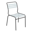 Schaffner Säntis Chaise à lattes – Bleu Pastel 51 / Noir 91