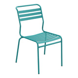 Schaffner Säntis Chaise à lattes – Bleu Kali 56 / Bleu Kali 56