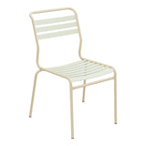 Schaffner Säntis Chaise à lattes – Vert Pastel 64 / Marron Pastel 83