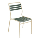 Schaffner Säntis Chaise à lattes – Vert Sapin 66 / Marron Pastel 83